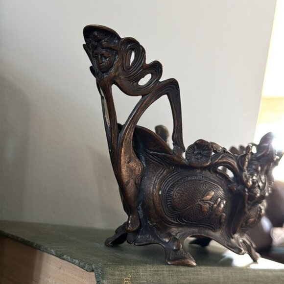 Antique High Quality French Bronze Jardiniere Art Deco Planter Centerpiece - Picture 9 of 12